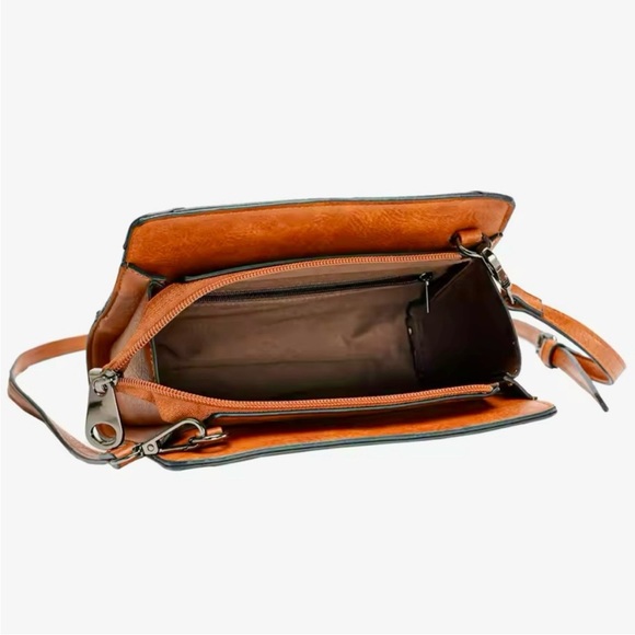 Embroidered Western Leather Bag - Picture 6 of 12